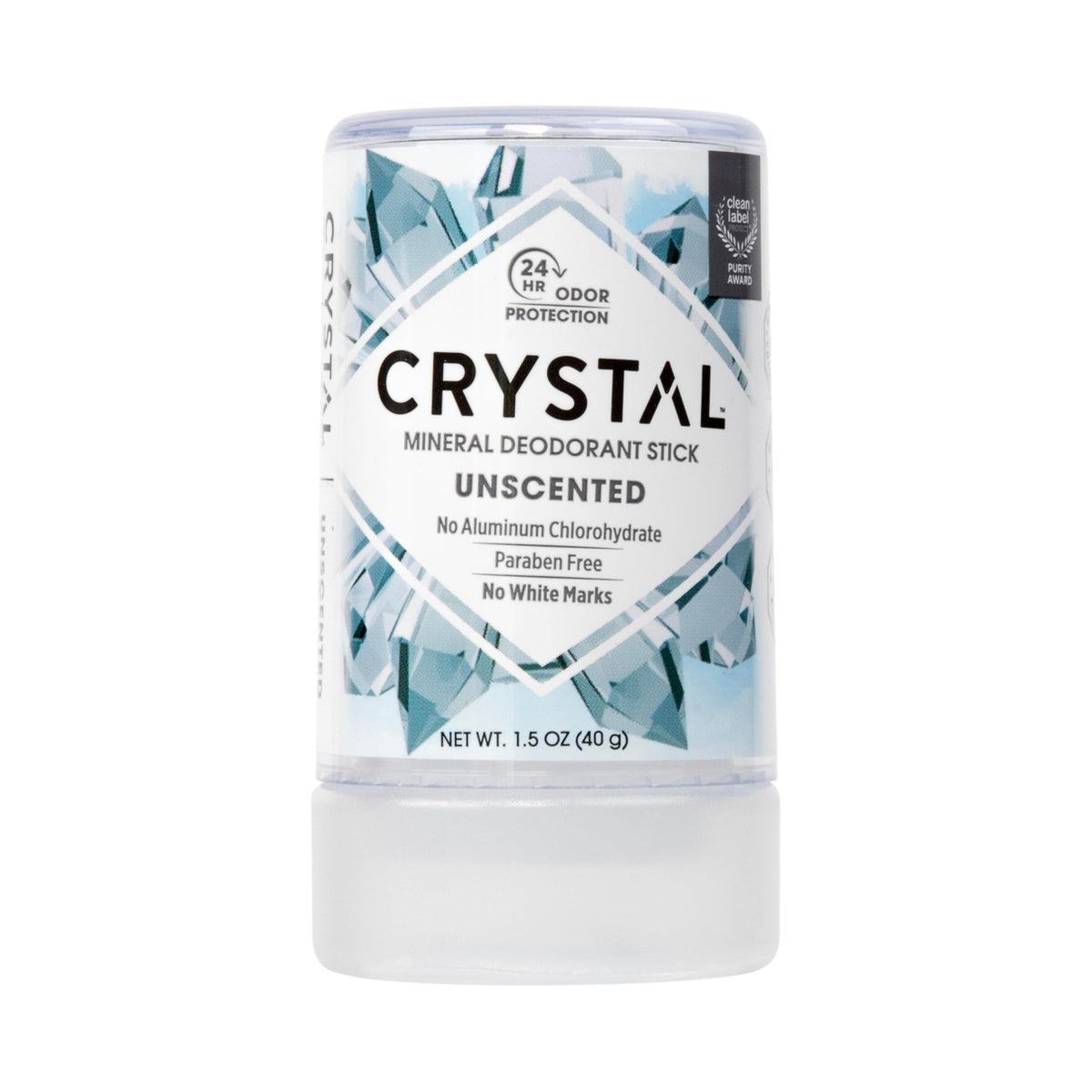 Crystal Essence desodorante mineral stick de viaje, protección de olor todo el día.