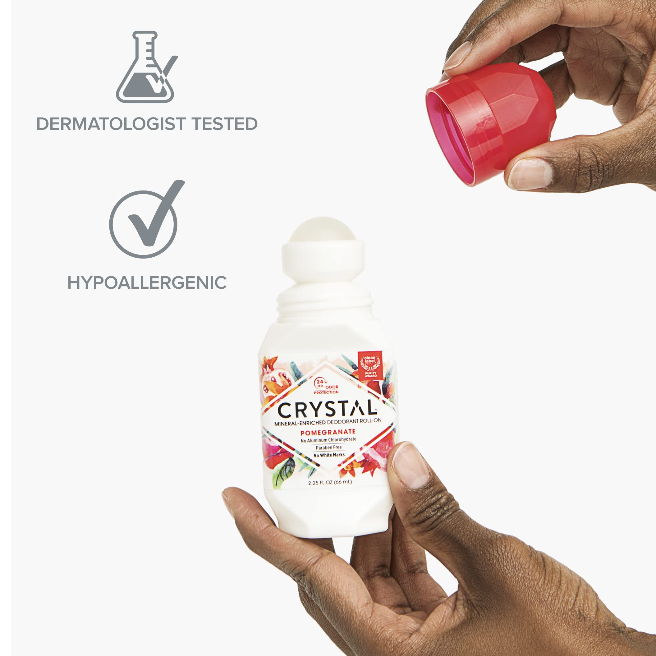 Presentación de Crystal Essence de 2.25 oz para viajar.