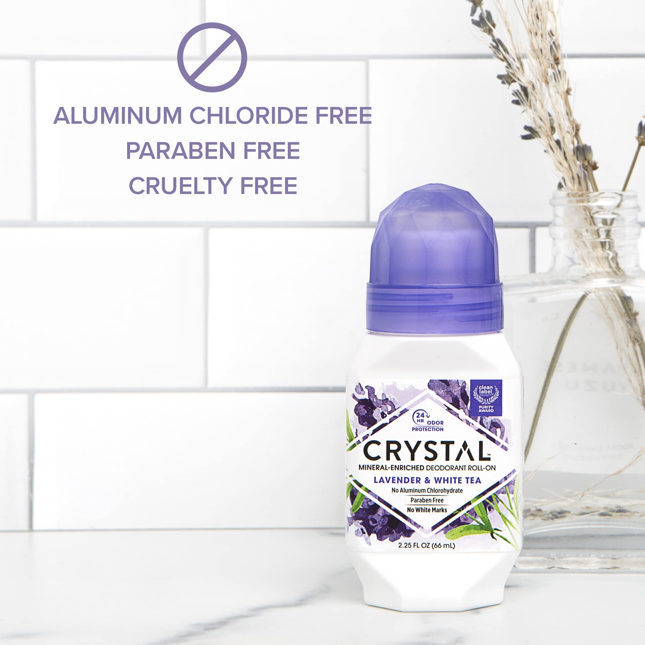 Etiqueta de pureza Crystal Essence, premio sin aluminio.
