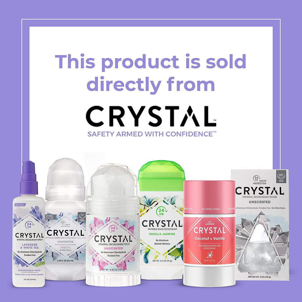 Crystal Essence vegano y libre de crueldad para cuidado personal.