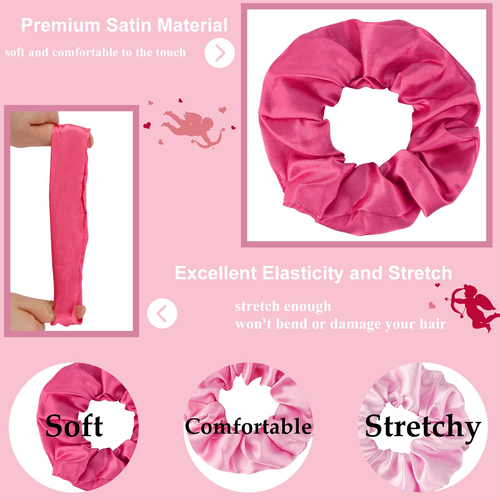 Cubaco gomas satén rosa, regalo perfecto para amigas