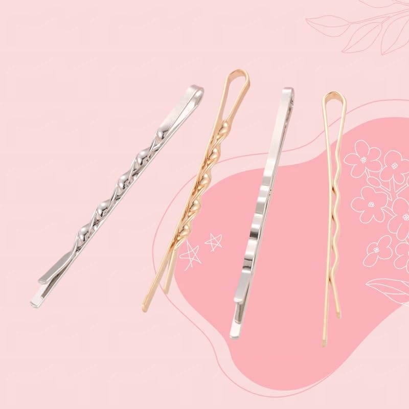 CubGreff pinzas diseño plateado para brillo sutil