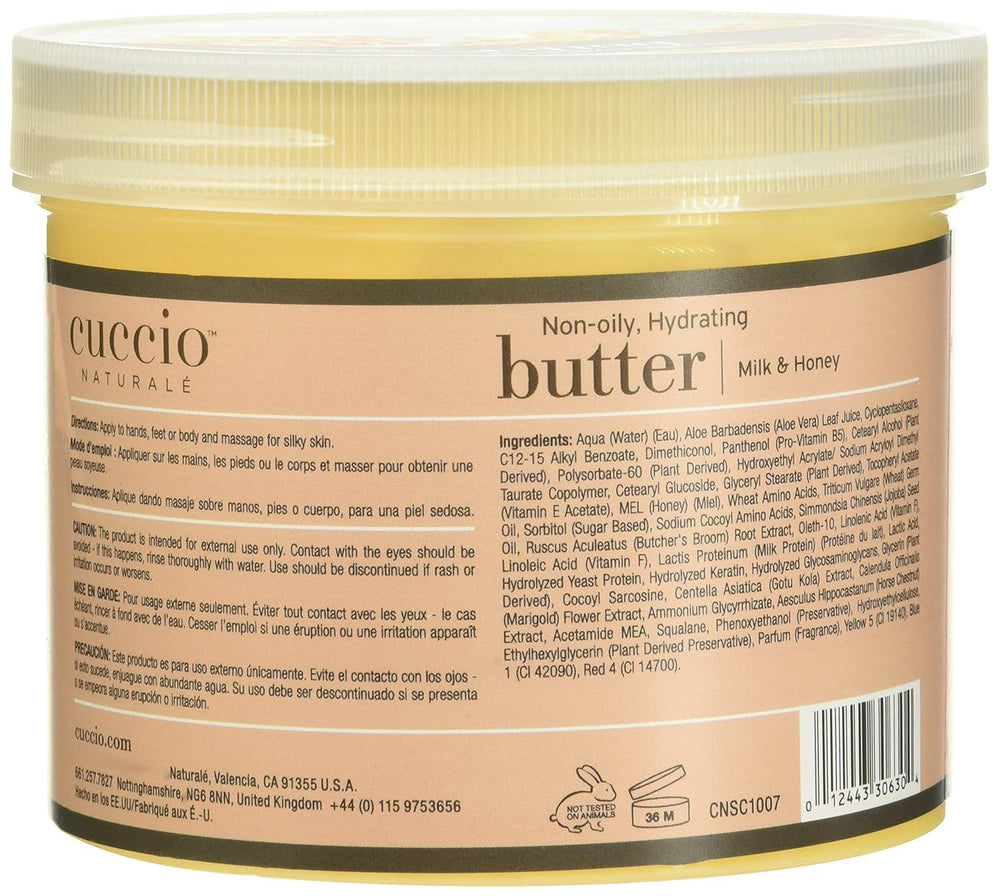 Aplicación rápida de Cuccio Naturale para spa o hogar.