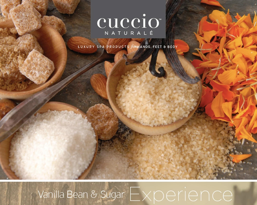 Cuccio Naturalé Butter Blend Vanilla Bean y Sugar: textura cremosa para piel sedosa.