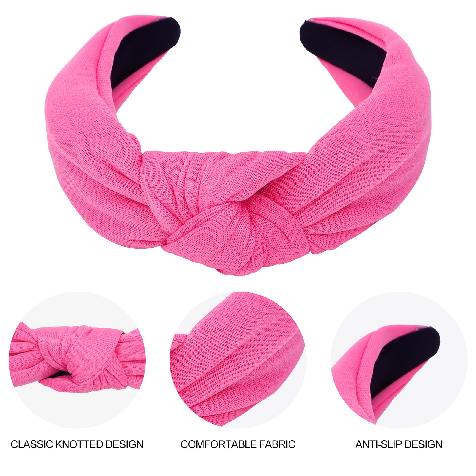 CURASA accesorio de cabello rosa fucsia, perfecto para fiestas y looks festivos