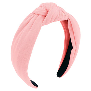 CURASA diadema anudada rosa para mujer, cómodo y antideslizante.