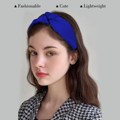 CURASA diadema nudo cruzado, diseño simple que realza rasgos faciales.