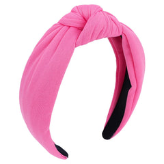 CURASA diademas rosa ancha con nudo top para looks diarios