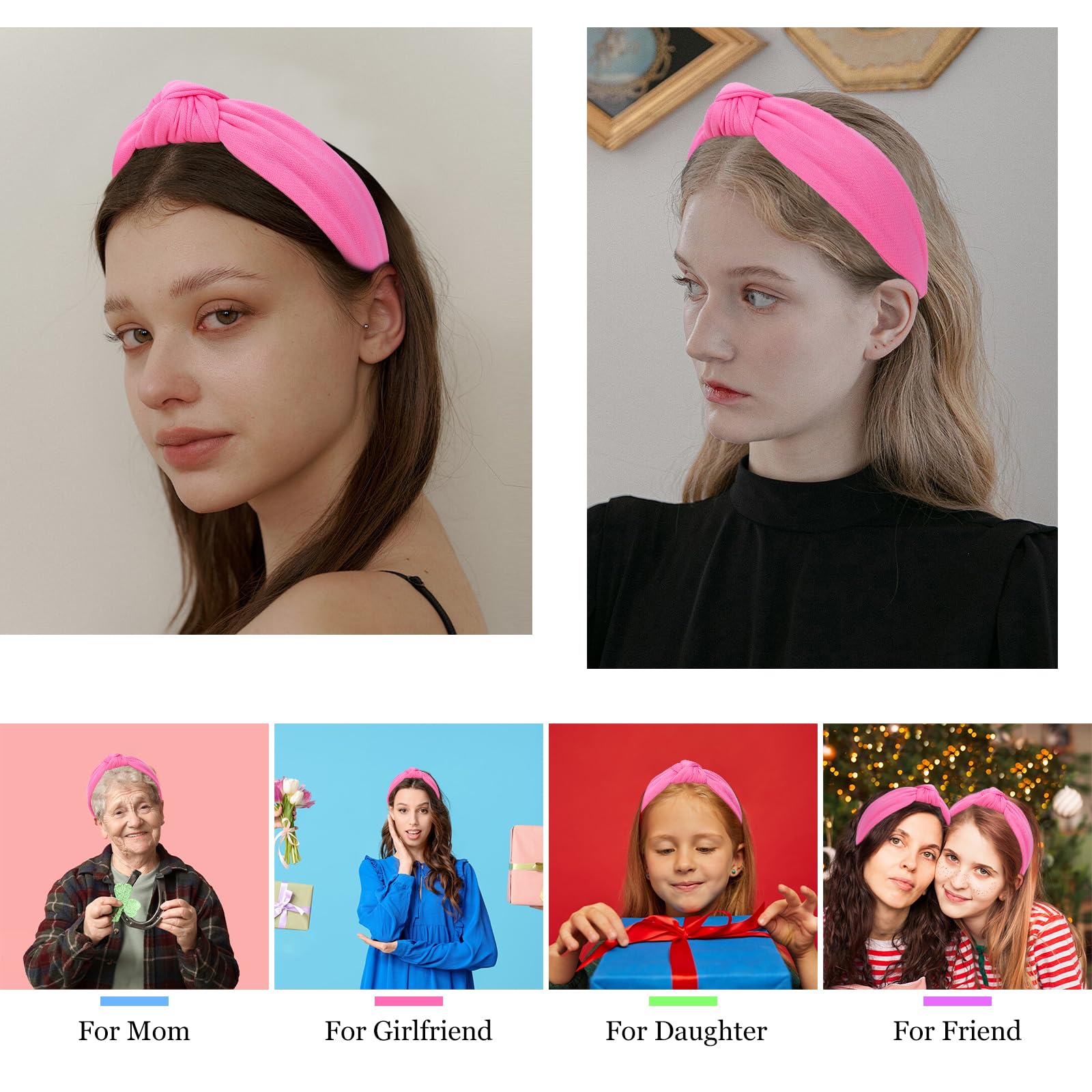 CURASA diademas rosa en empaque regalo, listo para sorprender