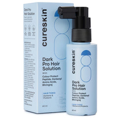 Cureskin suero anti canas en botella, enfoque en canas y uso diario