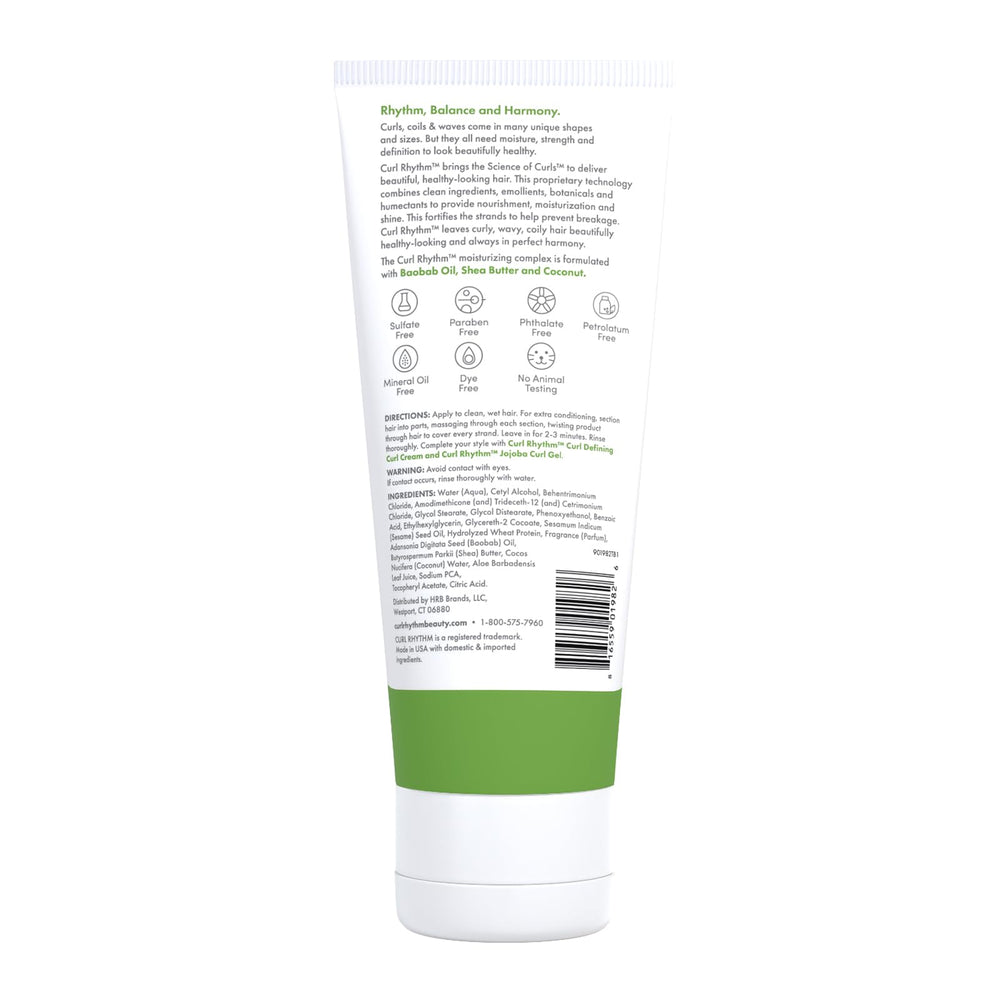 Curl Rhythm ingredientes naturales manteca de karité coco aloe para nutrición.