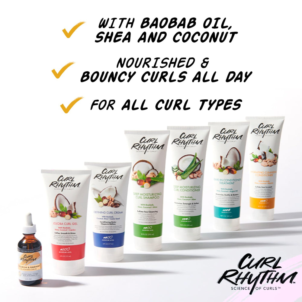 Curl Rhythm rizos definidos y manejables gracias al acondicionador.