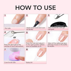 Curvlife aplicación press-on fácil para manicura rápida