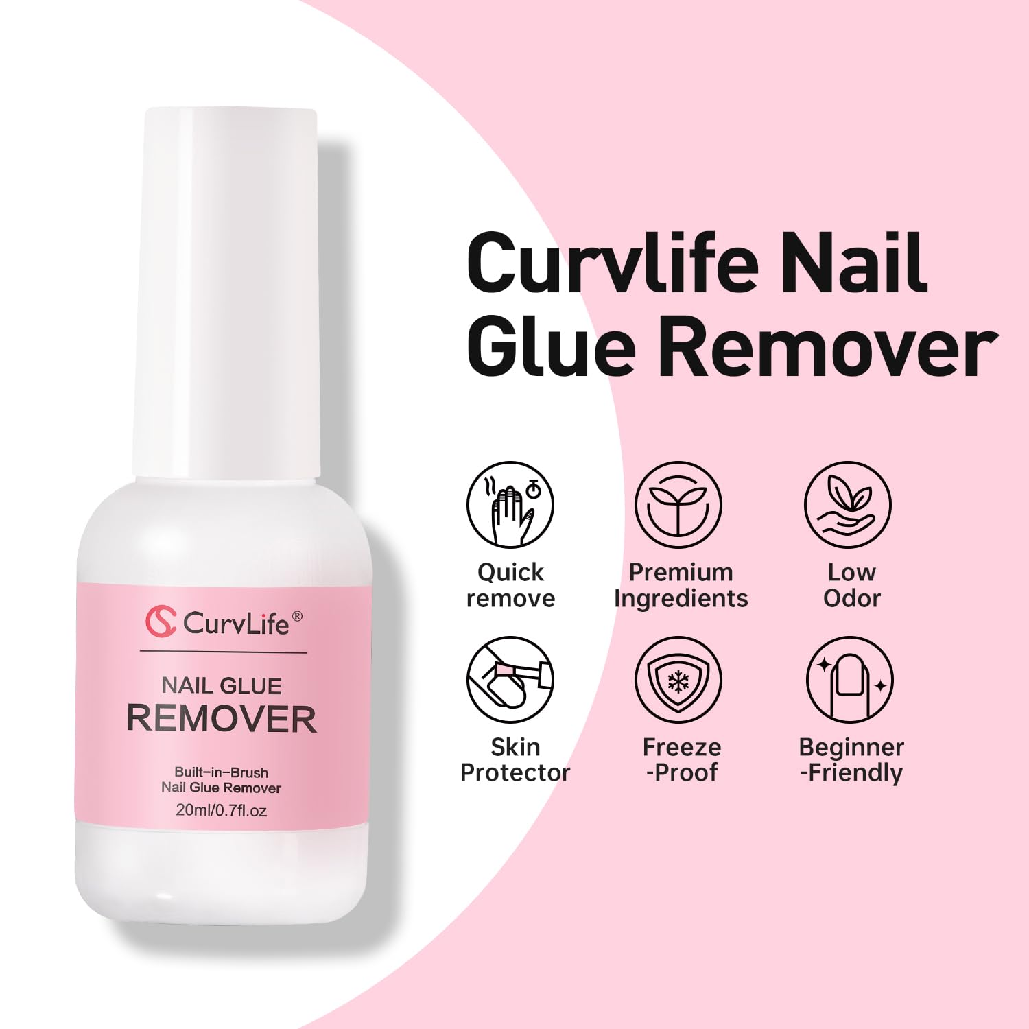 Curvlife kit de accesorios para uñas, ideal para DIY o salones.