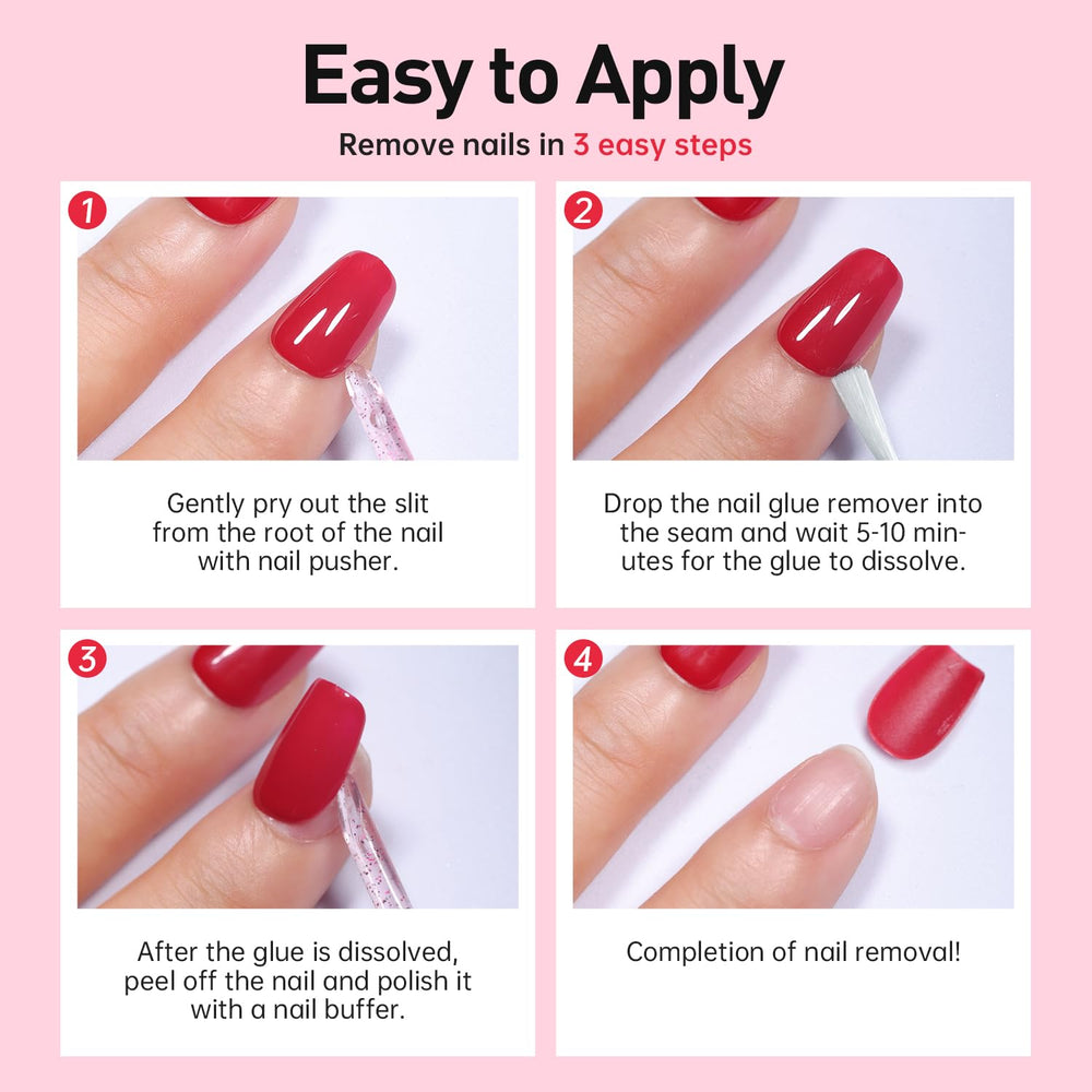 Curvlife remover pegamento de uñas de forma rápida y sencilla.
