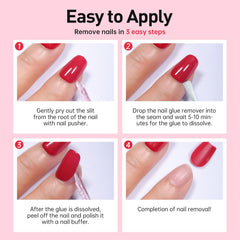 Curvlife remover pegamento de uñas de forma rápida y sencilla.