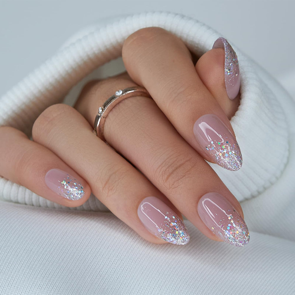 Uñas CurvLife con punta francesa de gel hechas a mano