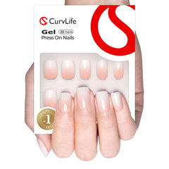 Curvlife Uñas Gel Prensadas Soft, vista general del kit para manicura rápida