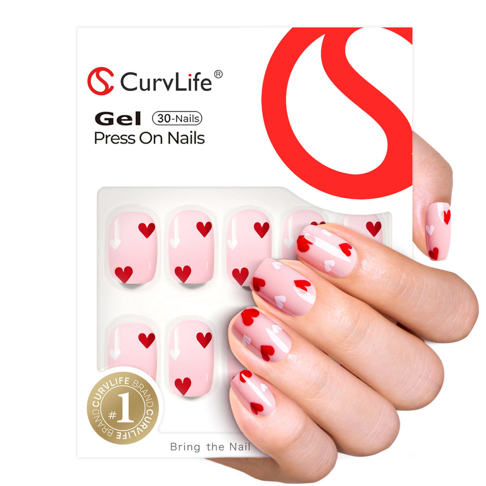 CurvLife uñas postizas cuadradas – aplicación fácil y adherencia estable