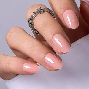 Curvlife Uñas postizas gel suave, kit de 30 piezas, ajuste natural y brillo de salón.