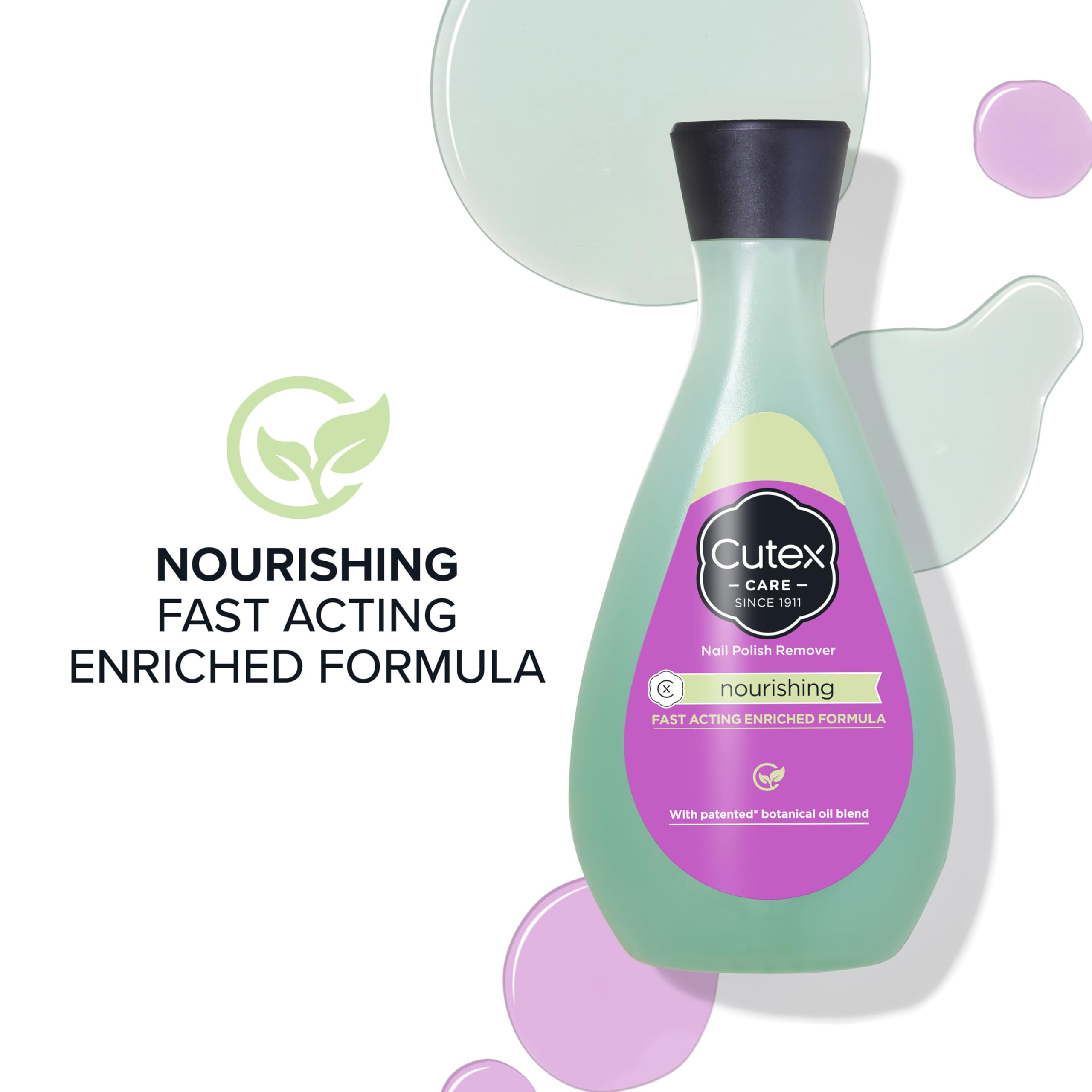 Aceite de albaricoque y vitamina E nutre uñas durante el proceso.