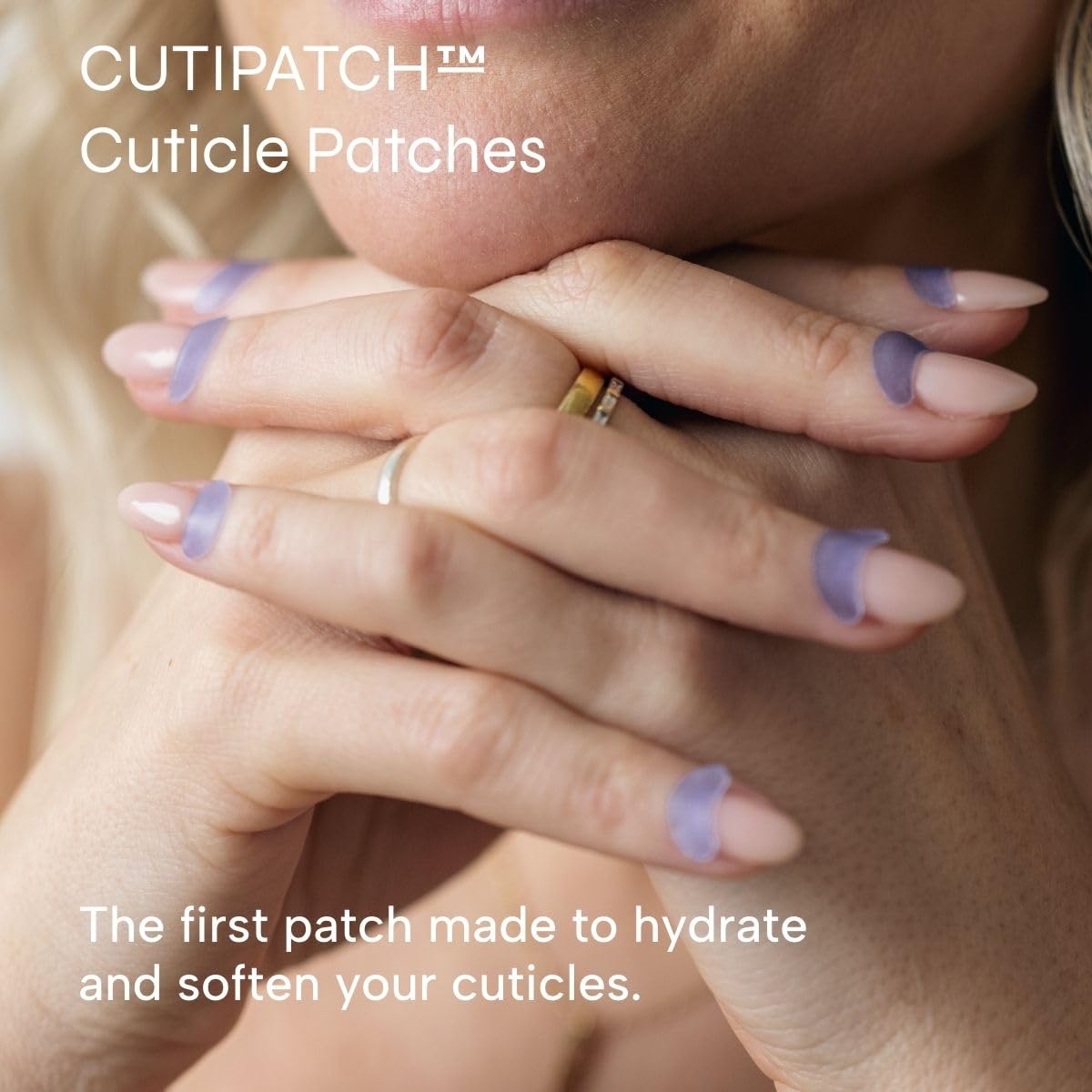 Cutipatch parche de cutícula con protección para evitar mordisqueo.
