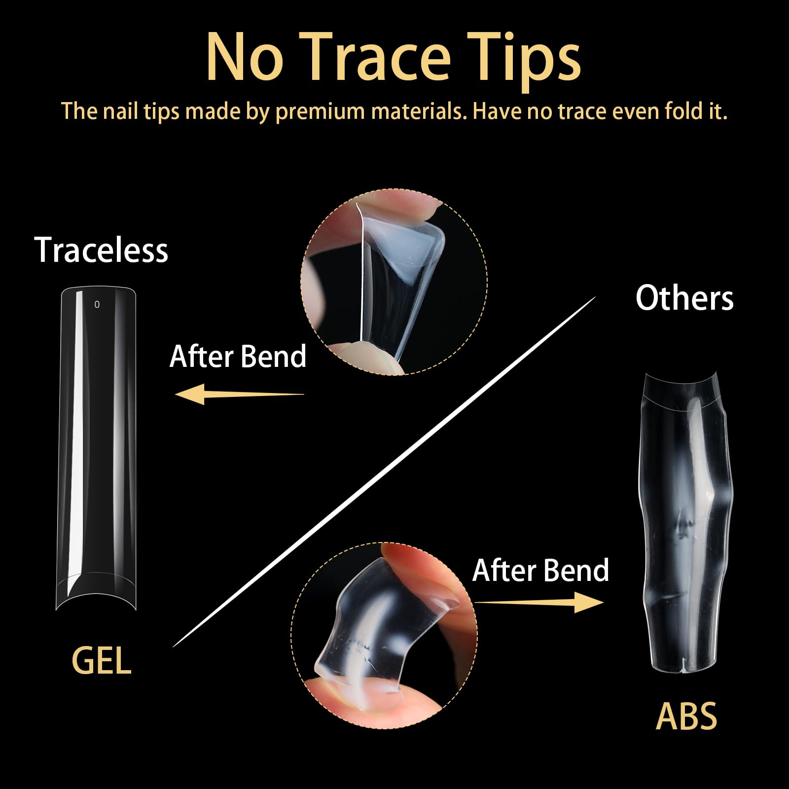 Cycullinyt tips, aplicación con adhesivo y lámpara UV o LED.