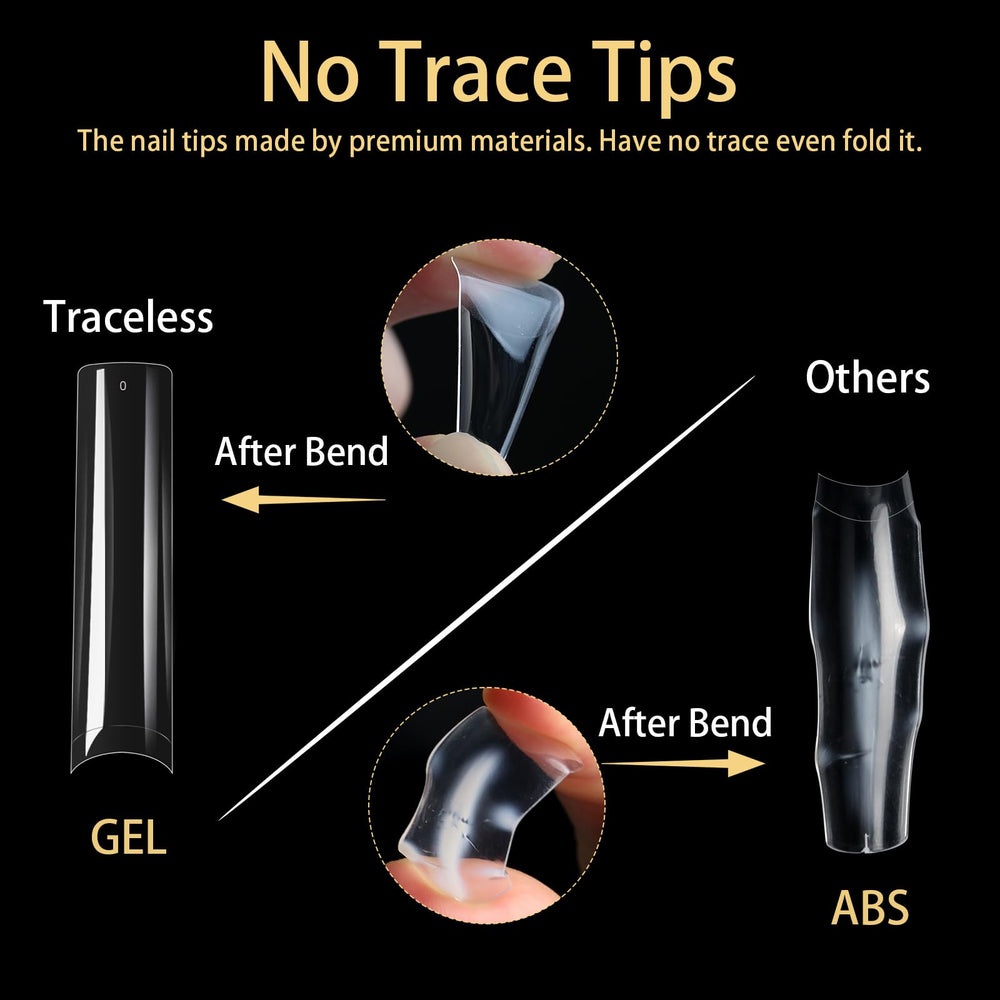 Cycullinyt tips, aplicación con adhesivo y lámpara UV o LED.