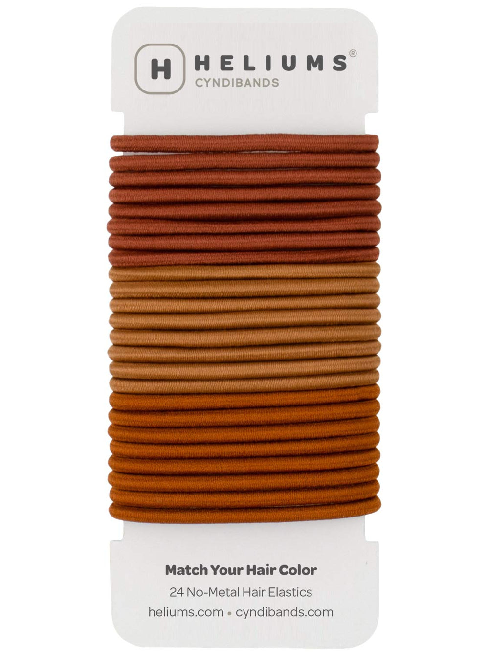 Cyndibands elásticos para cabello rojo, conjunto de 24, práctico para peinados diarios.