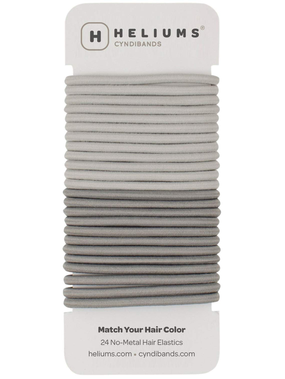Gomas Cyndibands gris claro 4mm para peinados discretos y sin enganches