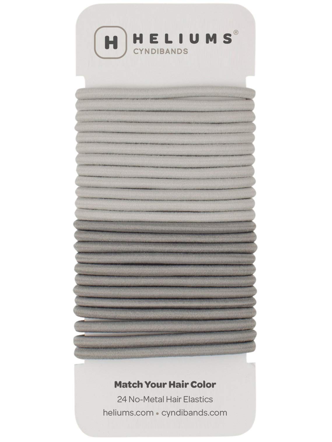 Gomas Cyndibands gris claro 4mm para peinados discretos y sin enganches