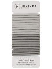 Gomas Cyndibands gris claro 4mm para peinados discretos y sin enganches