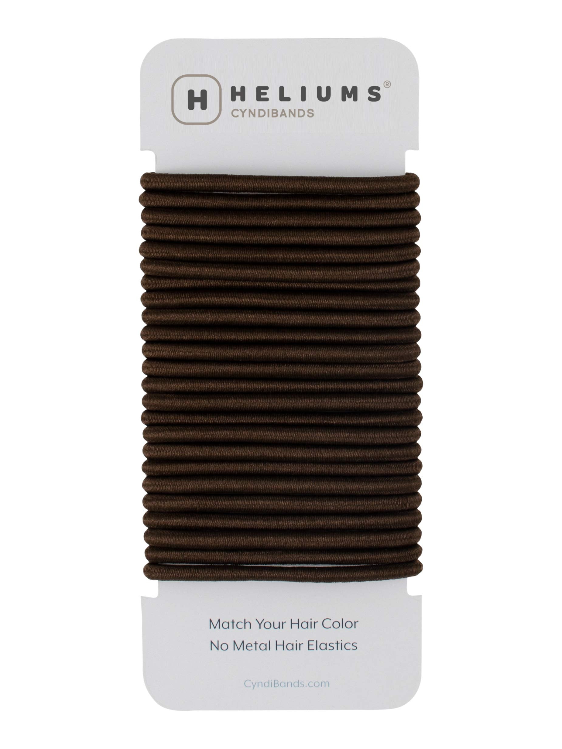 Cyndibands marrón oscuro, liga elástica para peinado discreto sin enganches.