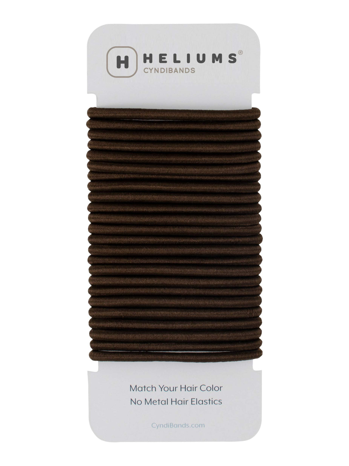 Cyndibands marrón oscuro, liga elástica para peinado discreto sin enganches.
