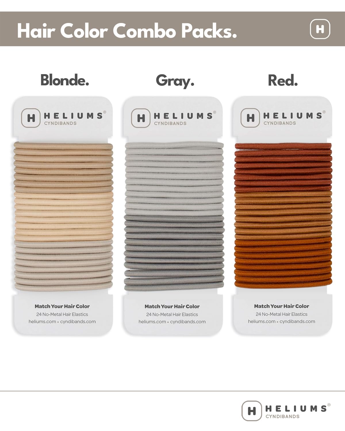 Cyndibands liga elástica marrón oscuro, perfecto para moños y trenzas rápidas.
