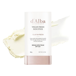 d'alba Piedmont Air Fit Fresh Sun Stick, aplicación suave para piel fresca y mate.