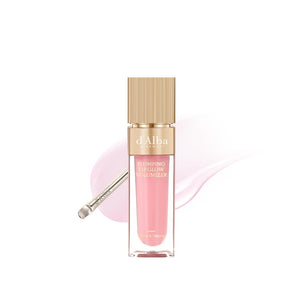 d'alba Piedmont Lip Glow Mood Volumizer, envase elegante, hidratación suave para labios.