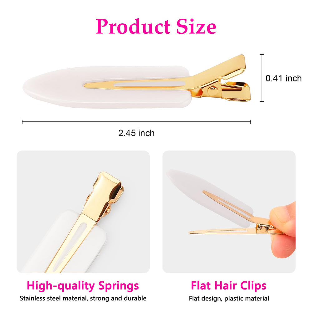 Pinza D sin pliegues sin dientes para cabello suave y cómodo.