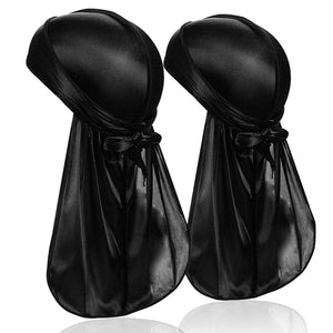 DACKRITO Durag dos piezas pack para uso diario cómodo y duradero.