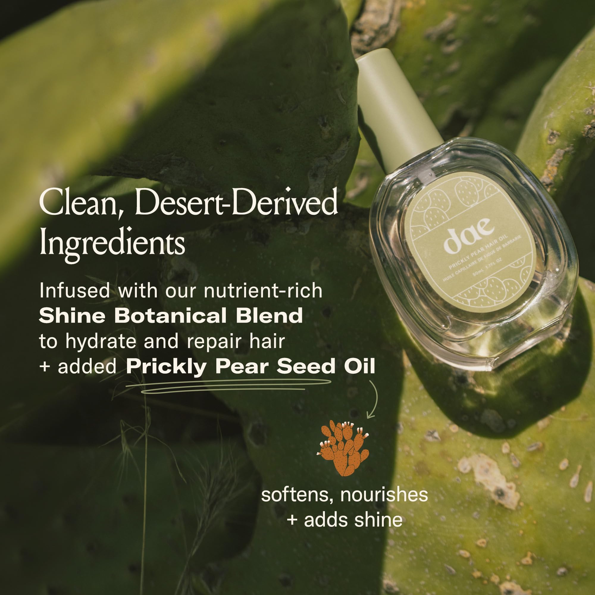 Aceite de Nopal DAE frizz controlado y acabado sedoso tras cada uso