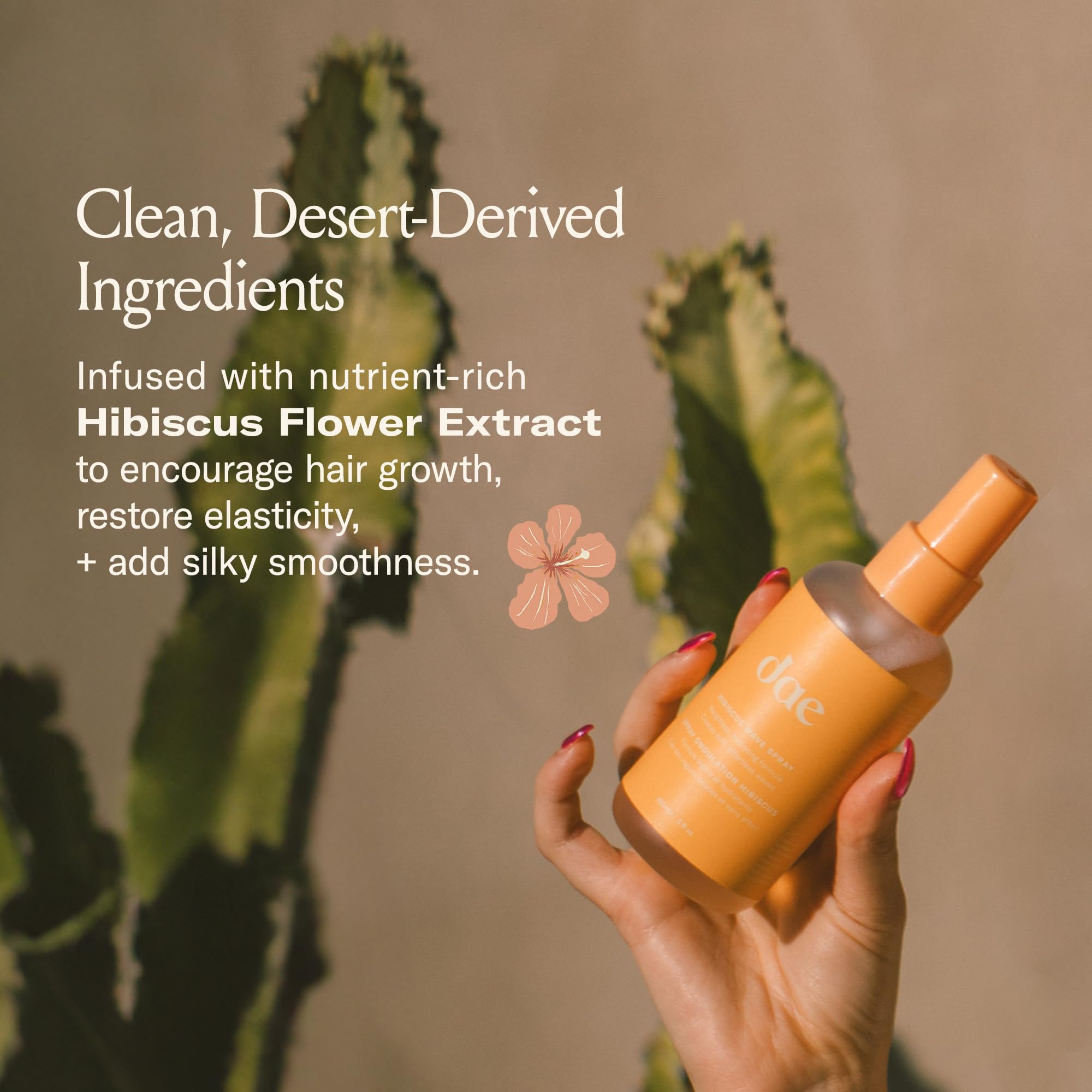 DAE Hibiscus Wave Spray proporciona hidratación sin peso