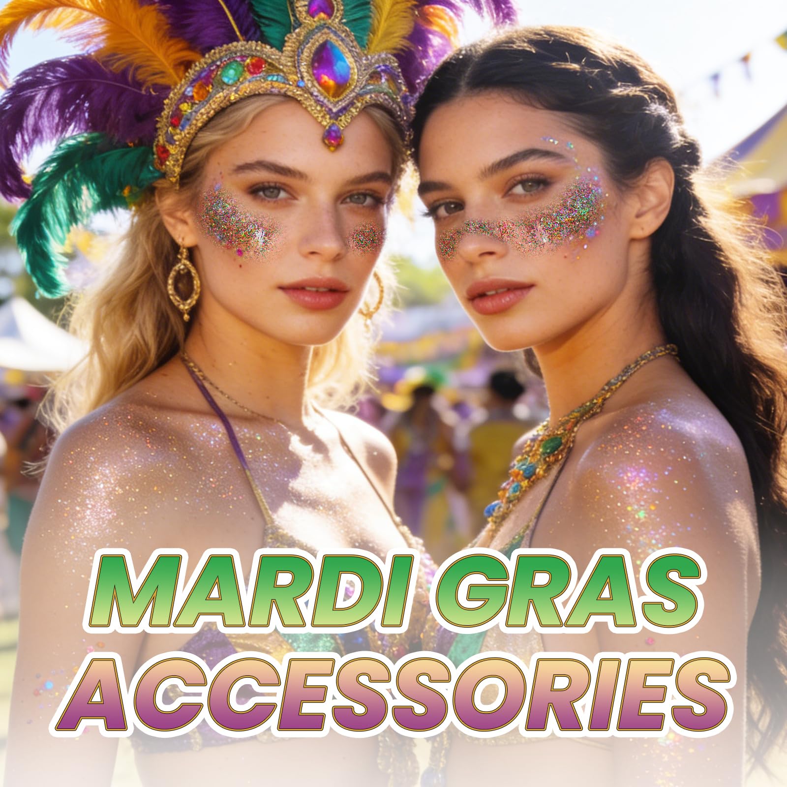 Dageda aplicador brillo Mardi Gras azul galaxia para maquillaje iridiscente