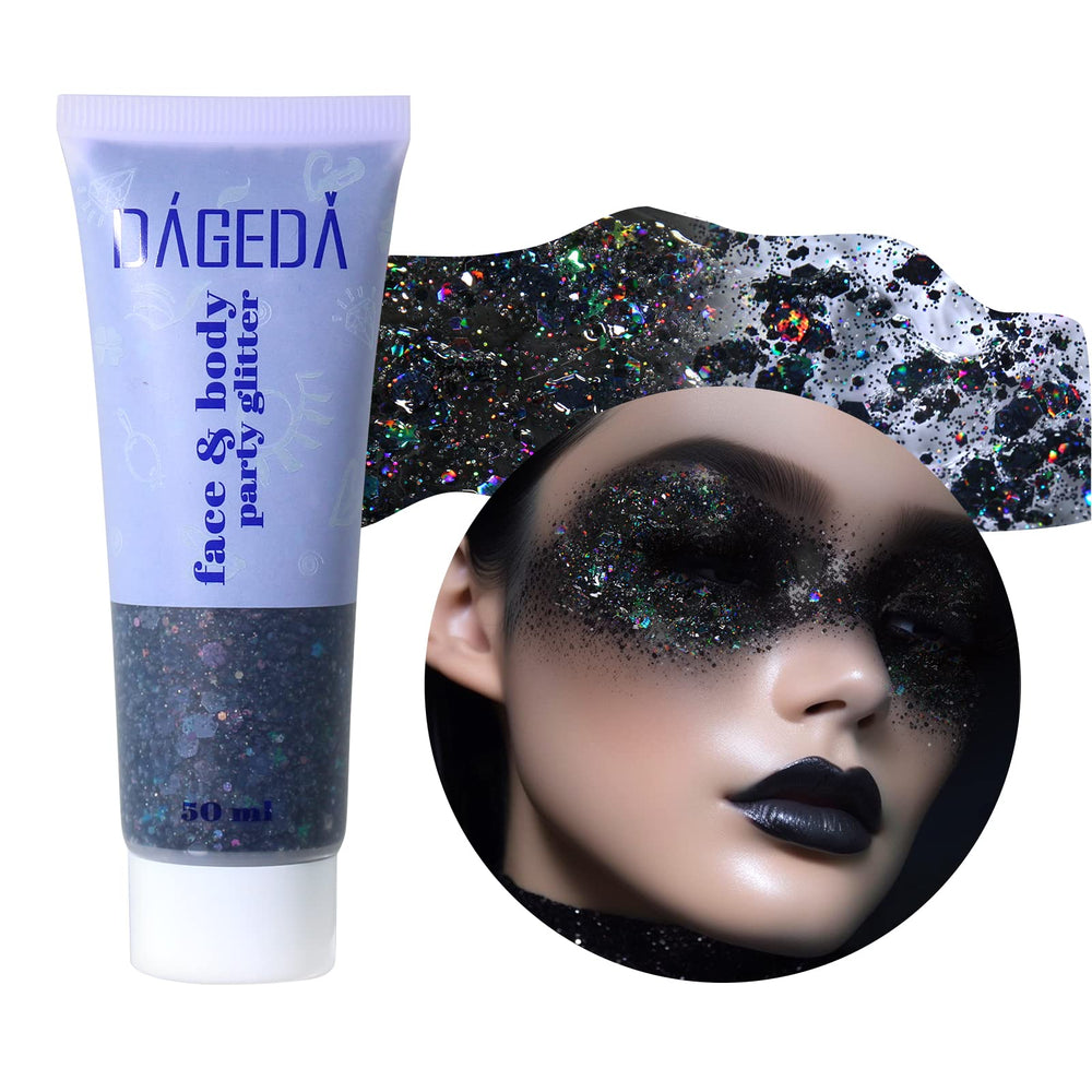 DAGEDA Glitter Gel: botella con brillo láser para destacar estilos.