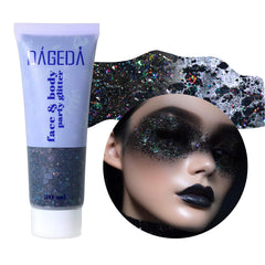 DAGEDA Glitter Gel: botella con brillo láser para destacar estilos.