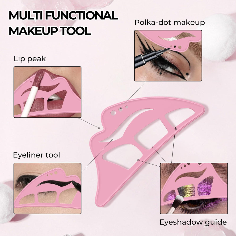 DAGEDA plantillas de silicona reutilizables para maquillaje limpio y repetible.