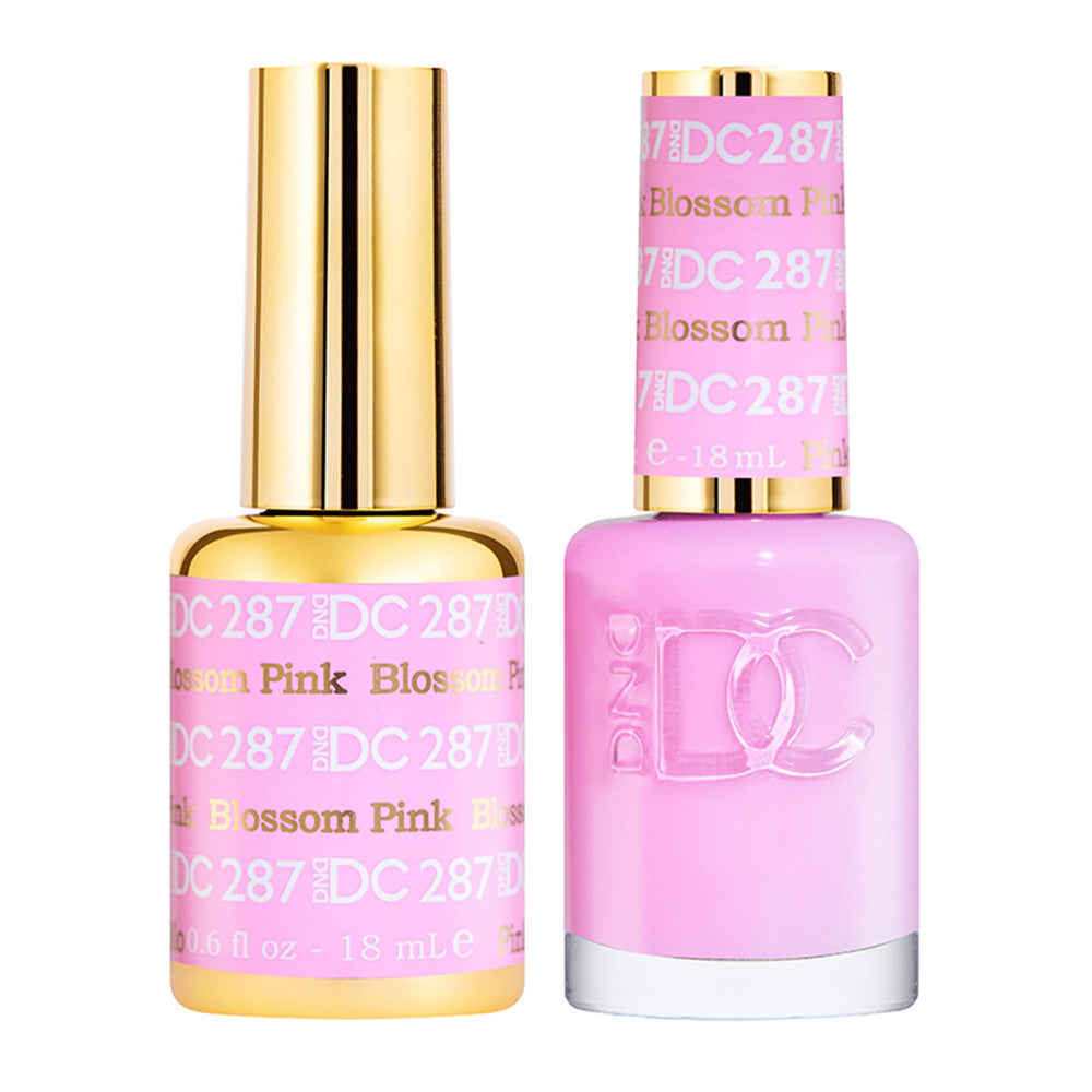Conjunto DAISY DND Rosa Blossom, botella rosa Blossom para acabado brillante.