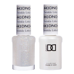 DAISY DND esmalte gel Destello Pequeña Estrella con destellos blancos, brillo para uñas