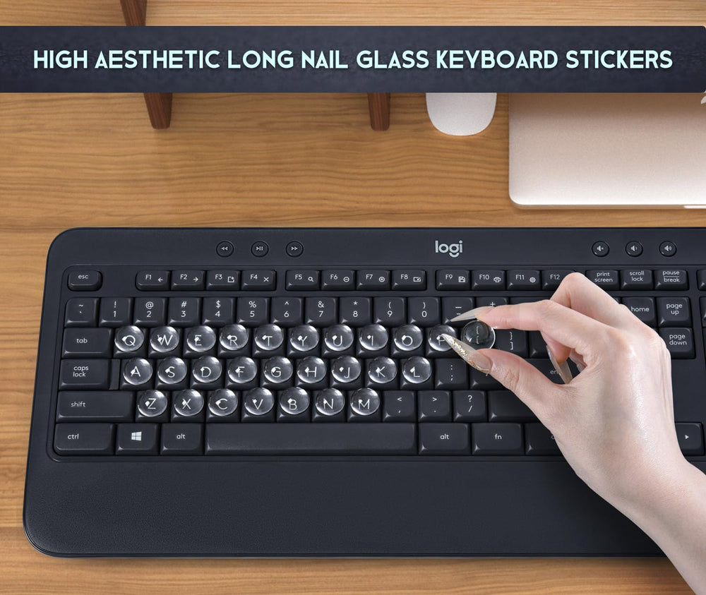 DAMMOMKO compatibilidad con portatil y escritorio facilita escritura con uñas.