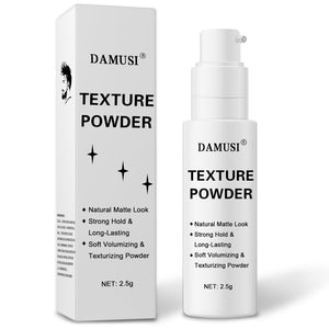 DAMUSI polvo texturizante para cabello, volumen invisible en las raíces.