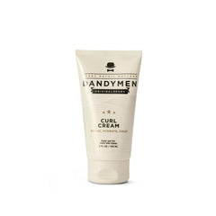 DandyMen crema para rizos en botella, hidratación suave para cabellos.